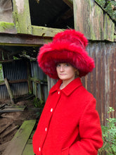 Load image into Gallery viewer, Red Madeleine Fedora - Jonny Beardsall Hats