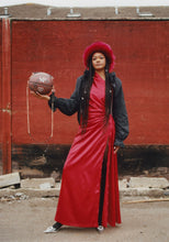 Load image into Gallery viewer, Red Madeleine Fedora - Jonny Beardsall Hats