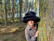 Load image into Gallery viewer, Black Madeleine Fedora - Jonny Beardsall Hats