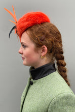 Load image into Gallery viewer, Florence - Pillbox with Bantam Feather - Jonny Beardsall Hats
