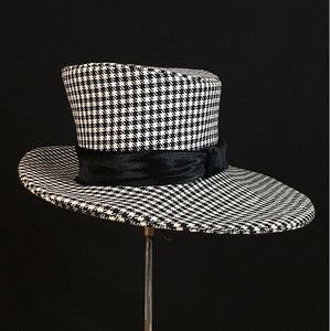 Borders Fedora - Houndstooth - Jonny Beardsall Hats