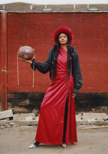 Load image into Gallery viewer, Red Madeleine Fedora - Jonny Beardsall Hats
